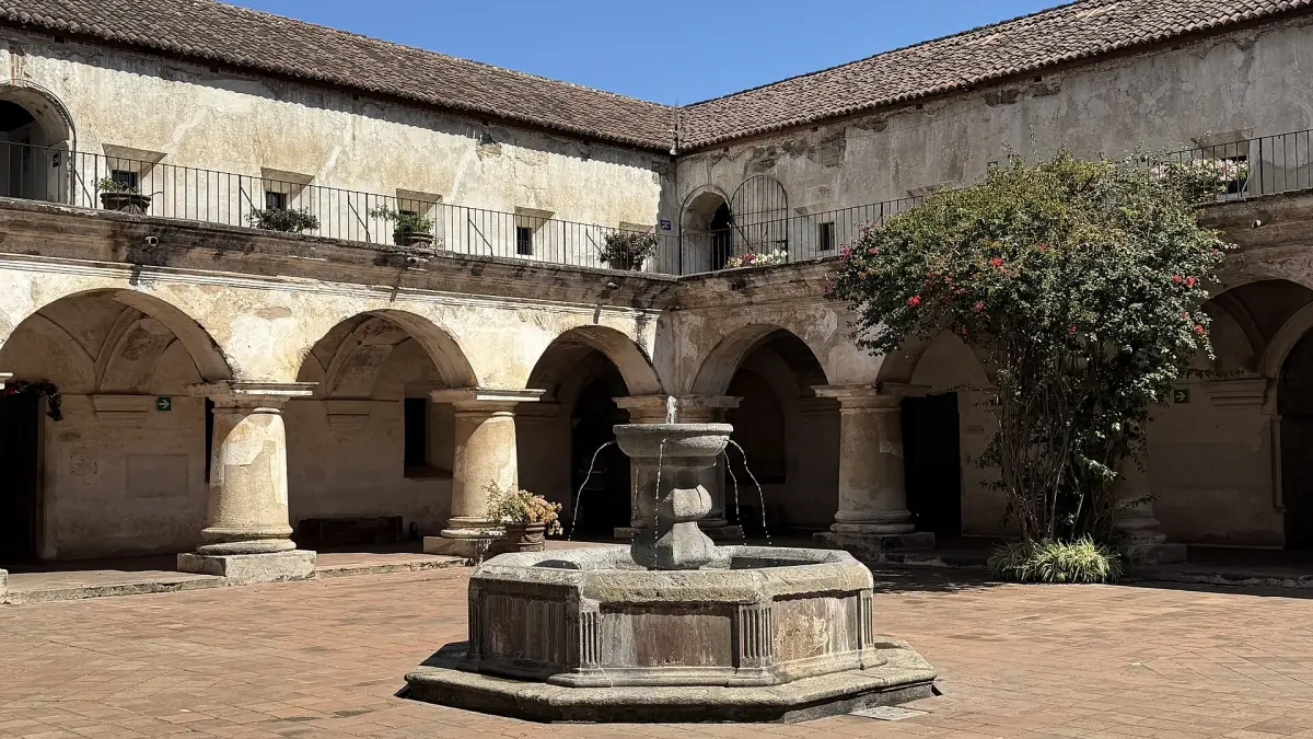 The cloister and fountain of the Convento de las Capuchinas